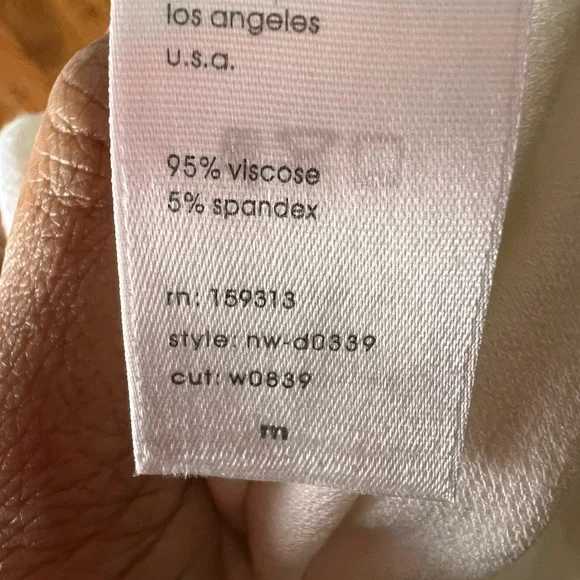 Naked Wardrobe Classic Cream Long Sleeve Dress - Picture 7 of 7